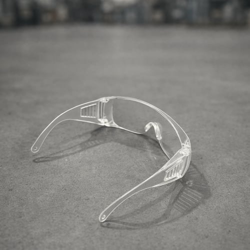 نظارة سيفتي فوق نظارة - لون شفاف