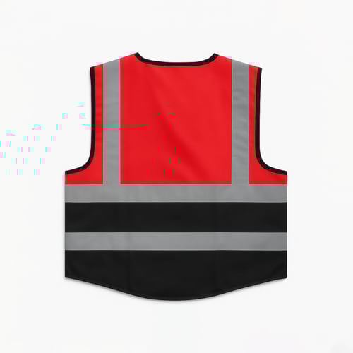 سترة سلامة عاكسة ( ملابس السلامة ) 3 جيوب وحامل كا...