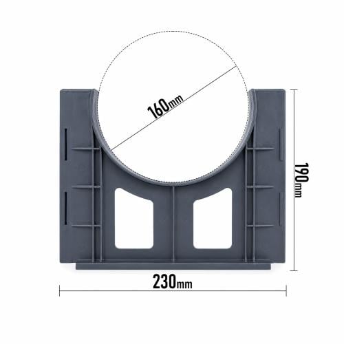 Pipe Spacer PVC-U – سبيسر تنظيم وتثبيت الأنابيب 160 مم Base 1 Way | Pipeline Spacers