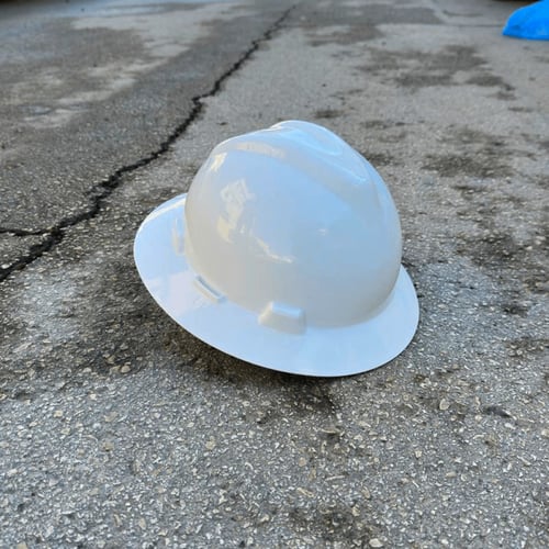 خوذة سيفتي للمهندسين MSA أبيض دائرية Safety Helmet