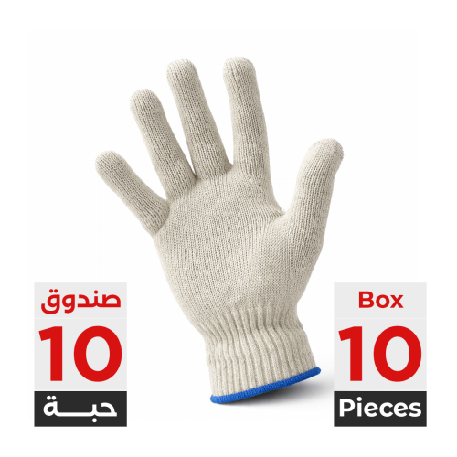 قفازات عمل قطنية - Safety Gloves للأعمال الشاقة –...