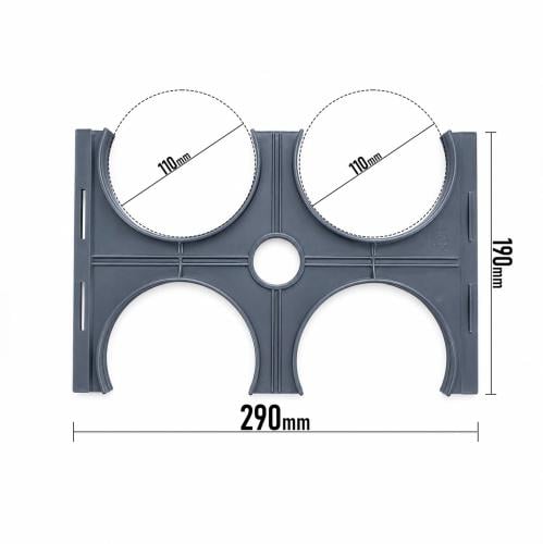 Pipe Spacer PVC-U – سبيسر تنظيم وتثبيت الأنابيب 110 مم Intermediate 4 Way | Pipeline Spacers