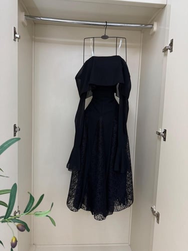 فستان ميد اكمام طويله