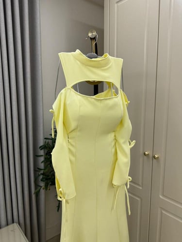 فستان ناعم لونين