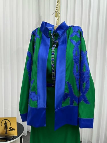 فستان سهرة اخضر