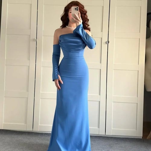 فستان ناعم طويل