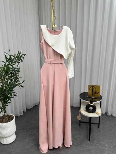 فستان ناعم ورد