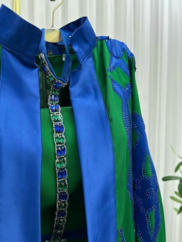 فستان سهرة اخضر