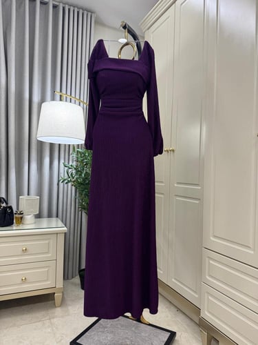 فستان ثلاثه اللون