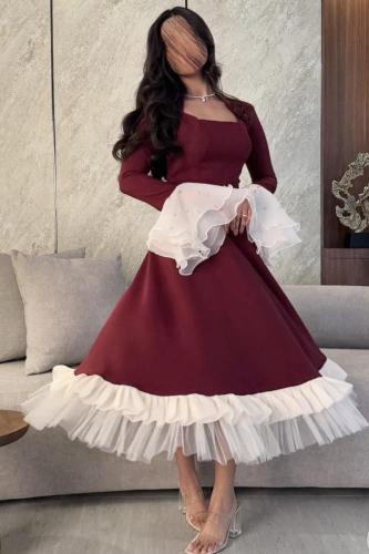 فستان ميد عودي راقي