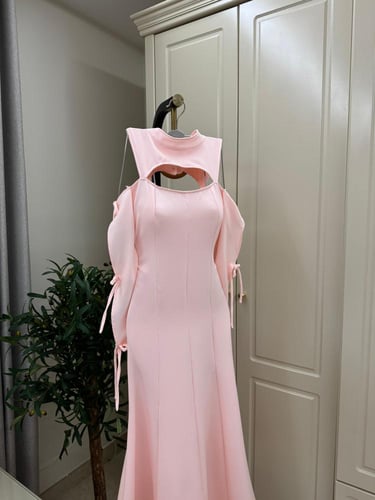 فستان ناعم لونين