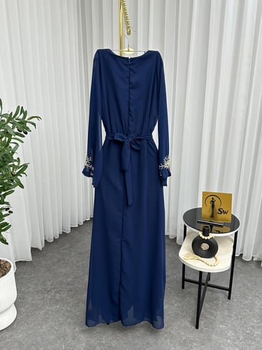 جلابيه مطرزه لونين