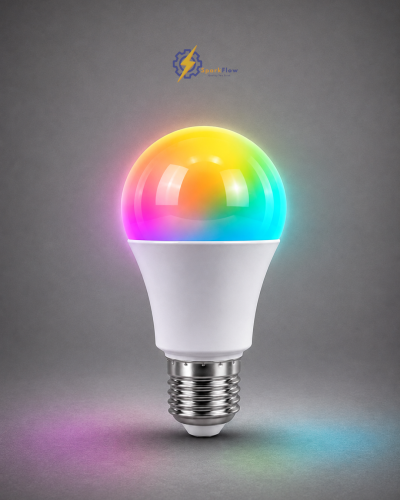 لمبة LED ذكية 9 واط RGB متعددة الألوان – تحكم بالبلوتوث عبر التطبيق