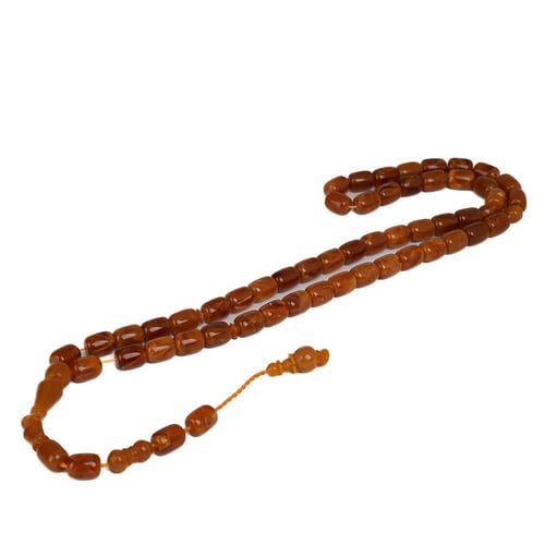 مسباح تراب الكهرمان البولندي قصة برميليه 51 خرزة ب...