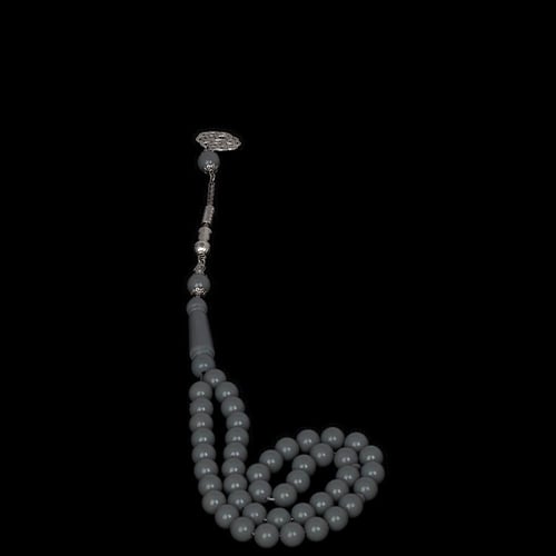 سبحه بكلايت ازرق رصاصي ملكي 45 خرزة