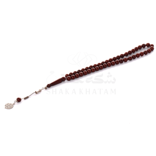 سبحة بكلايت زعفراني غامق طربزون 45