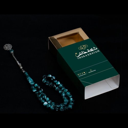 سبحه بكلايت قرمزي معرق 45 خرزة