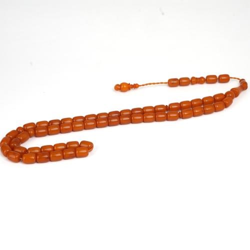 مسباح تراب الكهرمان البولندي قصة برميليه 51 خرزة ب...