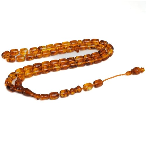 مسباح تراب الكهرمان البولندي قصة برميليه 51 خرزة