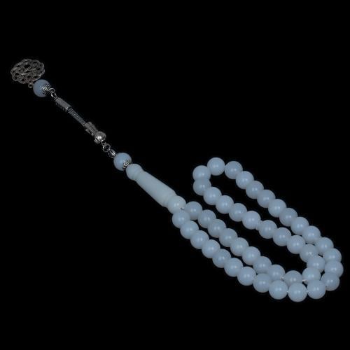 سبحه بكلايت ابيض 45 خرزة