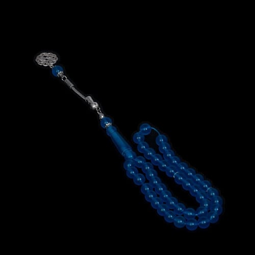 سبحه بكلايت ازرق 45 خرزة طربزون راديوم