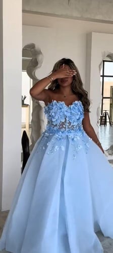 فستان خامة اورجنزا كوري مطرز ورود