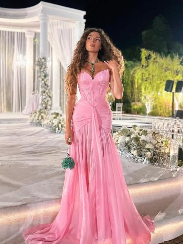 فستان خامه شيفون انييق