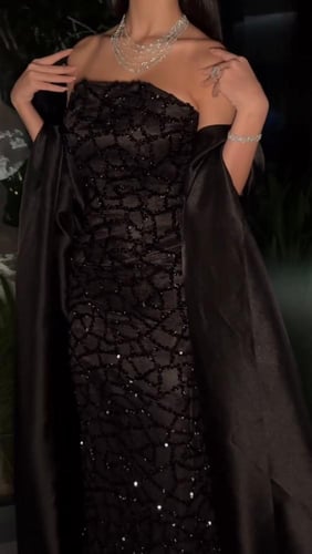 فستان سهره خامة كلفة ترتر كوري مع اورجانزا