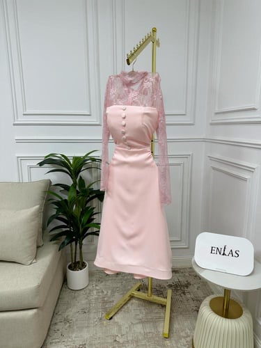 فستان العيد 2025 باربي مع دانتيل