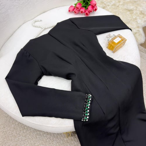 فستان ناعم مطرز بالطريقه الاصليه