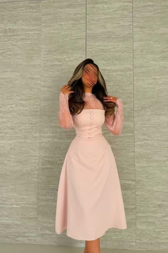 فستان العيد 2025 باربي مع دانتيل