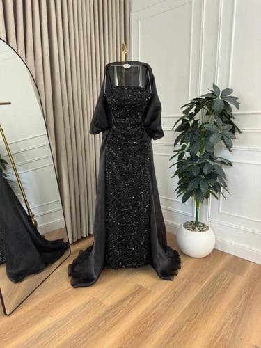 فستان سهره خامة كلفة ترتر كوري مع اورجانزا