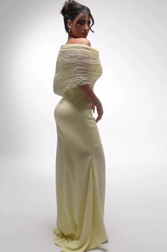 فستان ميكادو لمعه الالوان: زهري برغندي ابيض اسود ب...