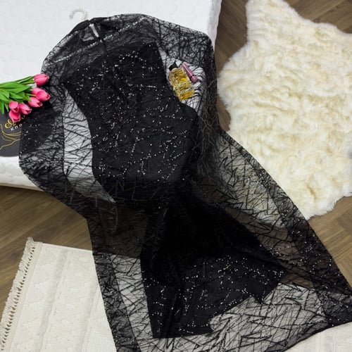 فستان اسود ماسك مع شك اصلي