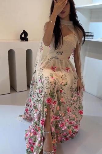 فستان الاناقة بتصميم عصري جميل مناسب بالوان زاهية