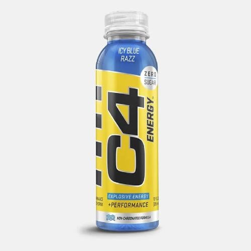c4 355ml zero sugar icy blue razz غير غازى