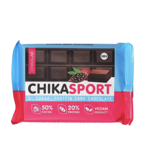 شيكا سبورت بروتين شوكولاته دارك 100جم بدون سكر مضا...