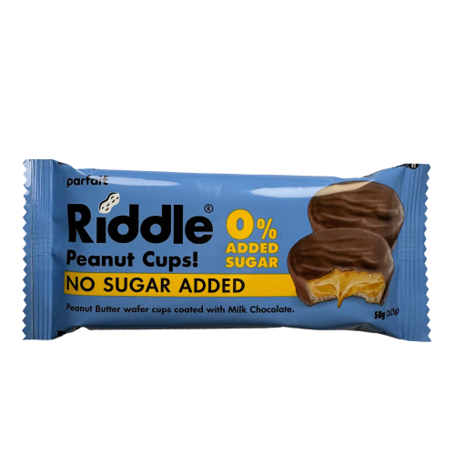 Riddle peanut cups 0 % sugar