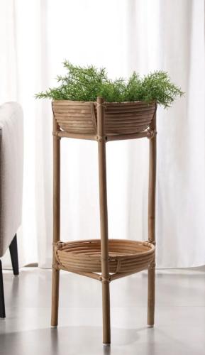 Plant holder made of rattan, height 65 cm