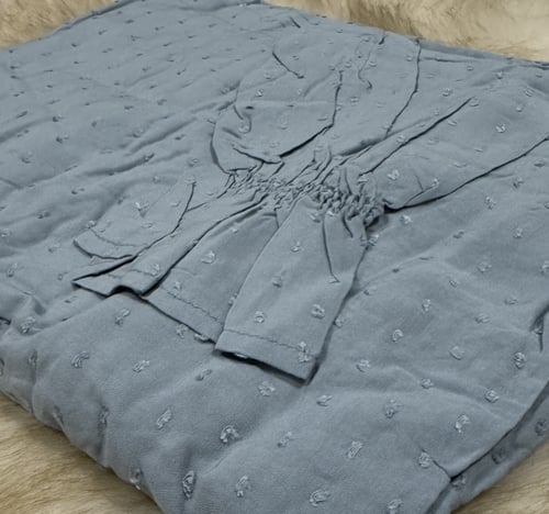 شرشف صلاة منقط واسع وقطن ناعم بنظام المرد