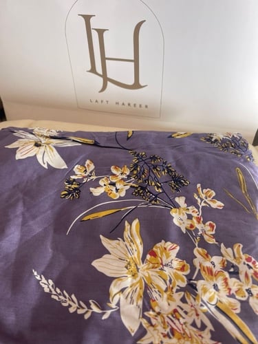 شرشف صلاة قماش كويتي بارد مشجر واسع وقطن ناعم نظام...