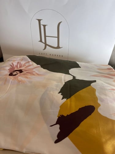 شرشف صلاة قماش كويتي بارد مشجر واسع وقطن ناعم نظام...