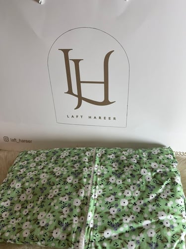 شرشف صلاة قطن مشجر سحاب واسع جامبو وطرحه متصله