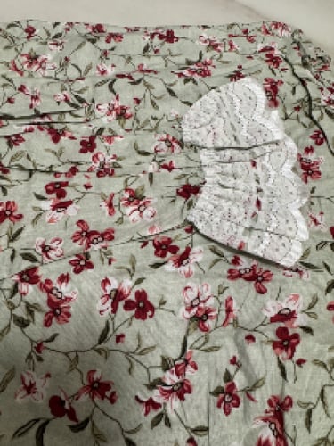 شرشف صلاة قطن مشجر مطاط واسع جامبو بارد وطرحه متصل...