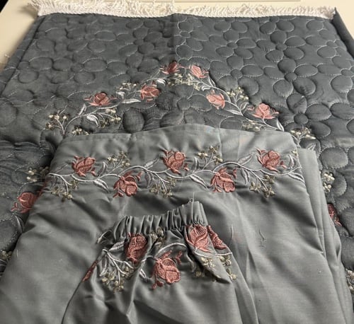 طقم شرشف صلاه مرد مطرز مبطن