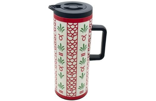 ترمس بالنقشة التراثيه الاحمر