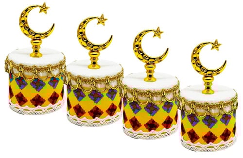 علبه توزيعات بلاستيك صغير ملبس قماش تراثي 47