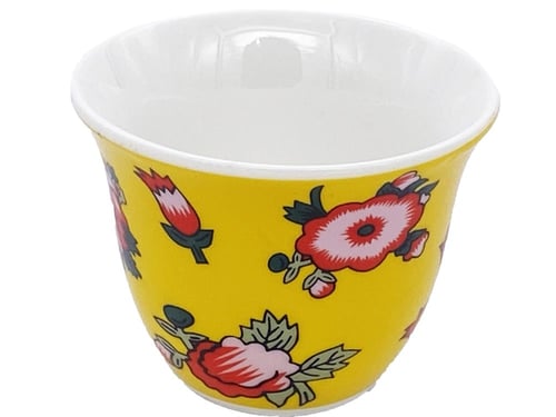 فناجيل قهوه مقاس وسط نقشة شالكي