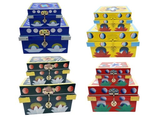 طقم صندوق حديد تراثي عدد 2 صندوق