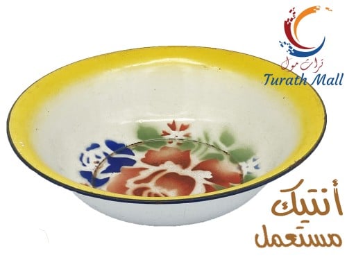 بادية غضار تراثي قديم جدا قطر ١٦ سم B62